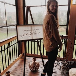 Beautiful tan sweater!